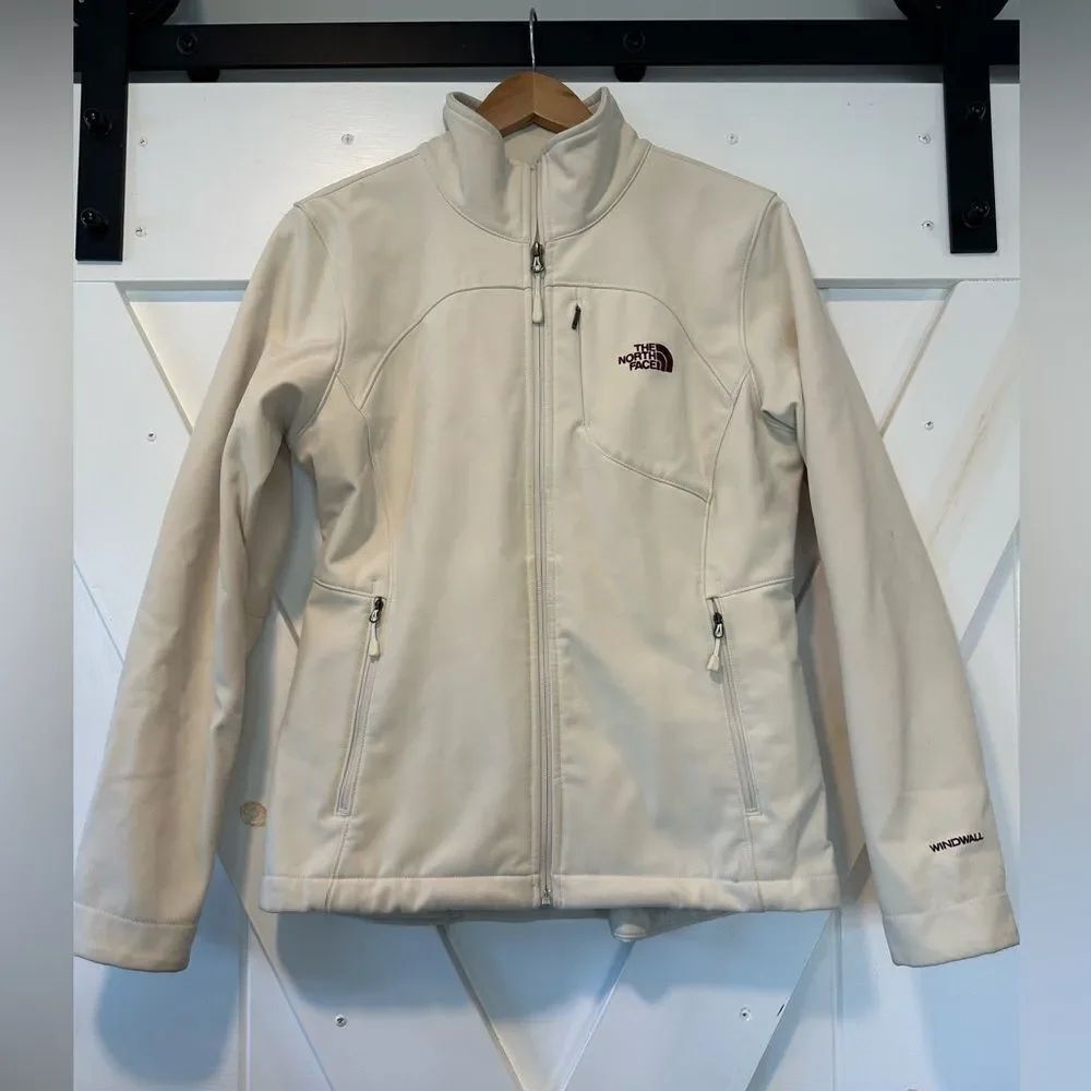The North Face Off-White Soft Shell Windwall Jacket